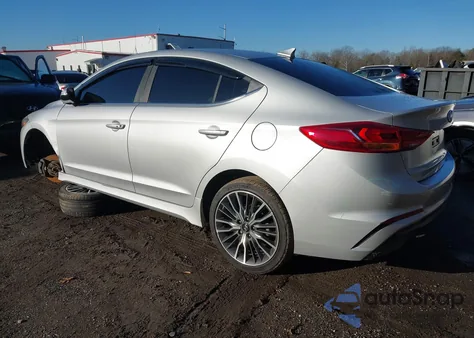 2018 Hyundai Elantra Sport из США, поврежденный, VIN KMHD04LBXJU506219